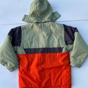 Starter Boys Vintage Colorblock Fleece Lined Jacket Size 14-16 Hooded‎